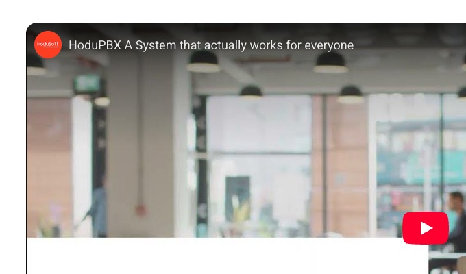 HoduPBX multi-tenant product demo preview